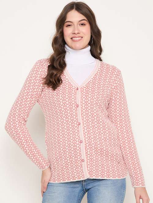 women long sleeves self design cardigan - 21662561 -  Standard Image - 0