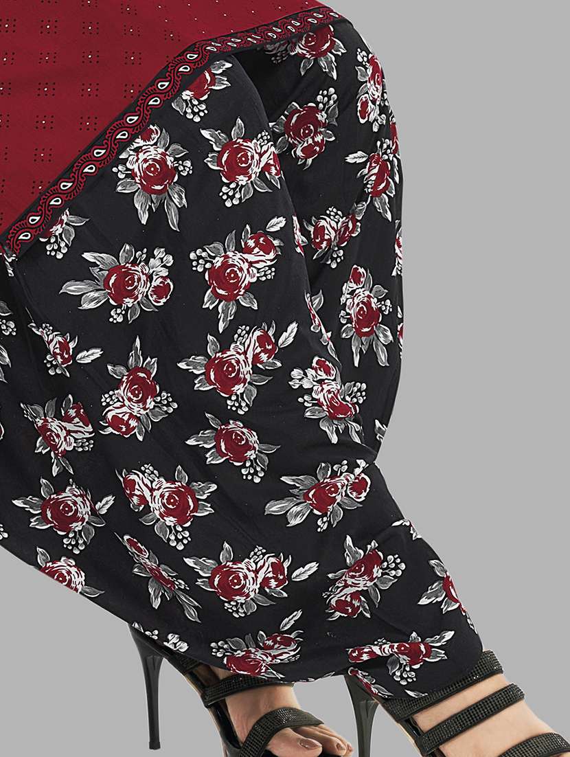 women printed 3-piece unstitched dress material  - 21662616 -  Standard Image - 3