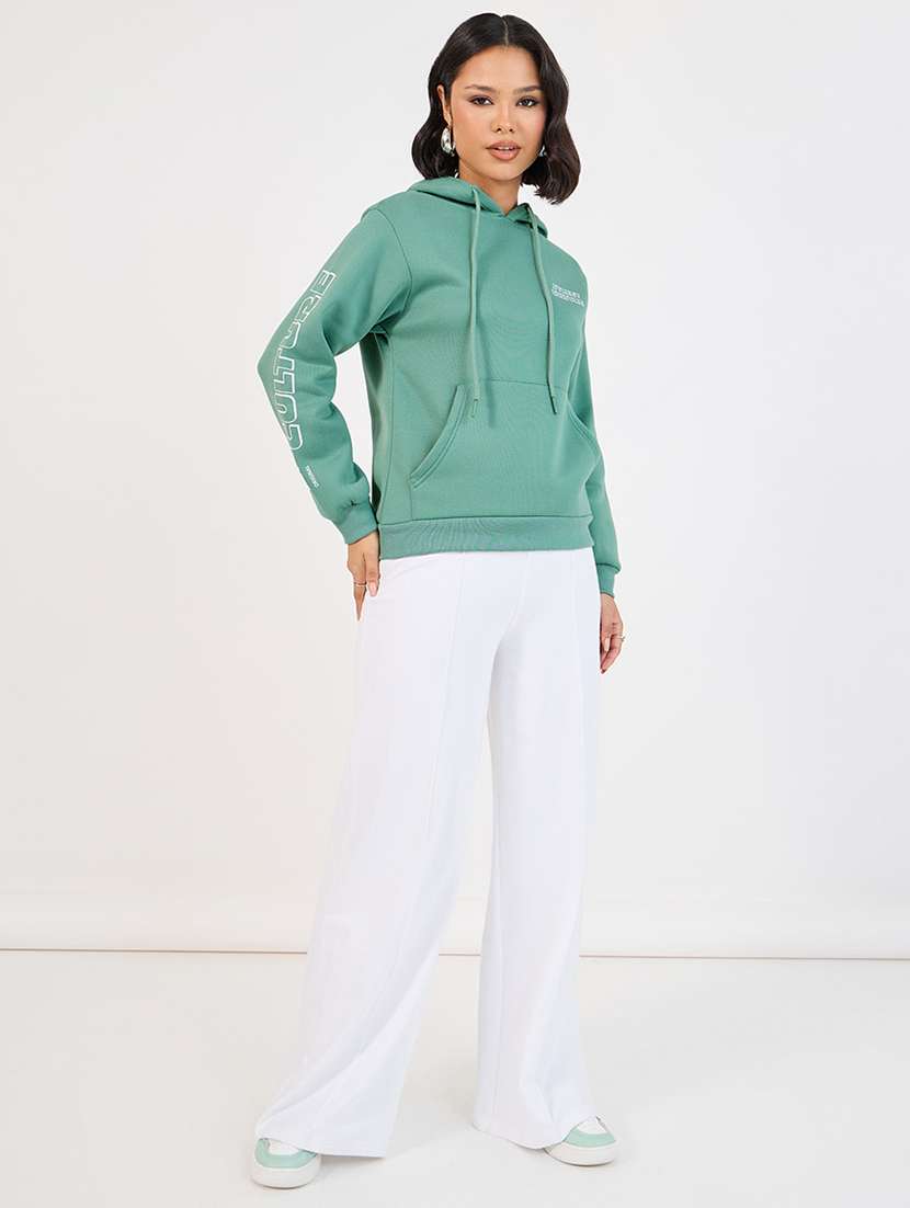 women printed hooded oversized sweatshirt - 21662650 -  Standard Image - 3