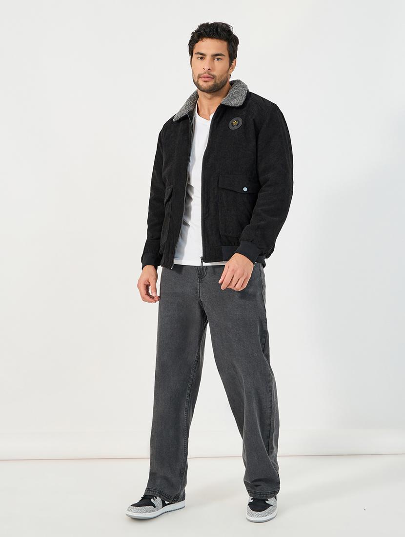 men solid long sleeve casual jacket - 21662702 - Standard Image - 3