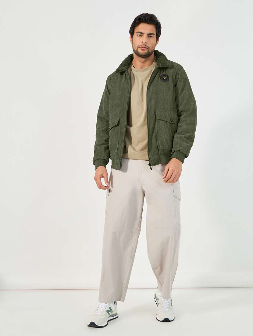 men solid long sleeve casual jacket - 21662704 -  Standard Image - 3