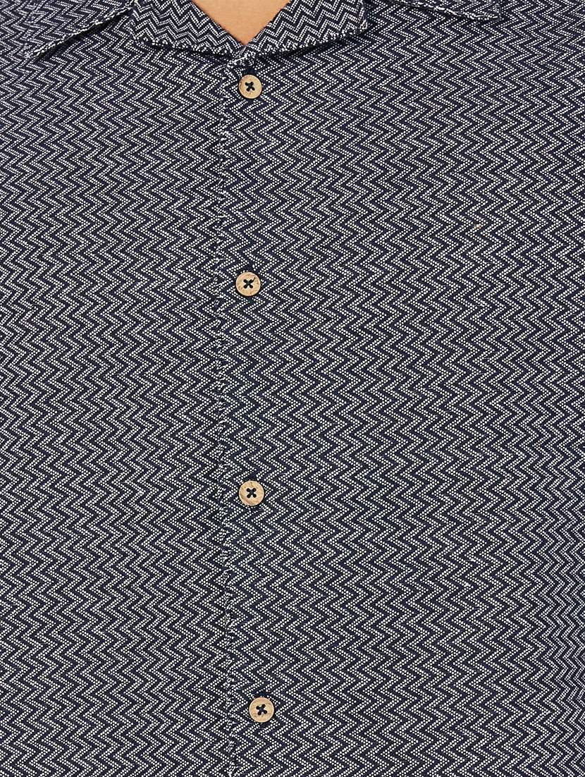 men self design short sleeve casual shirt - 21662734 -  Standard Image - 3