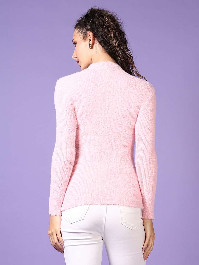pink polyester pullover - 21662784 -  Standard Image - 3