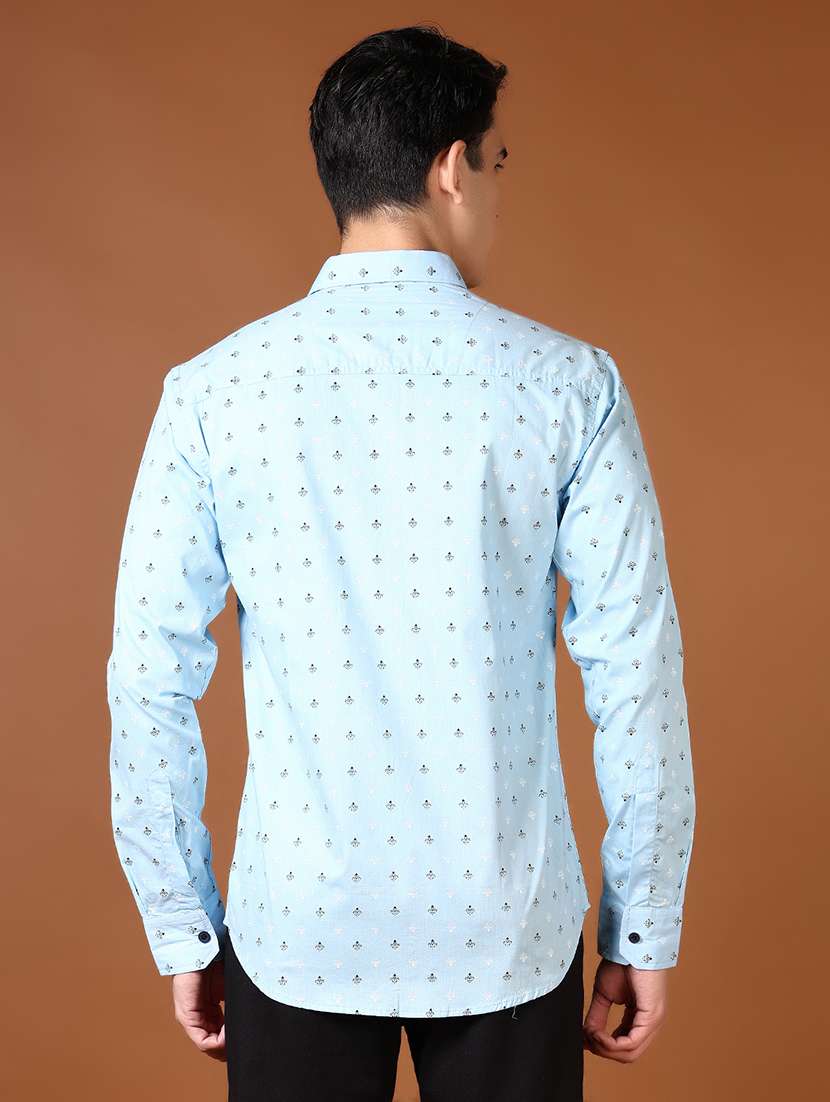 men printed collared casual shirt - 21662790 -  Standard Image - 3
