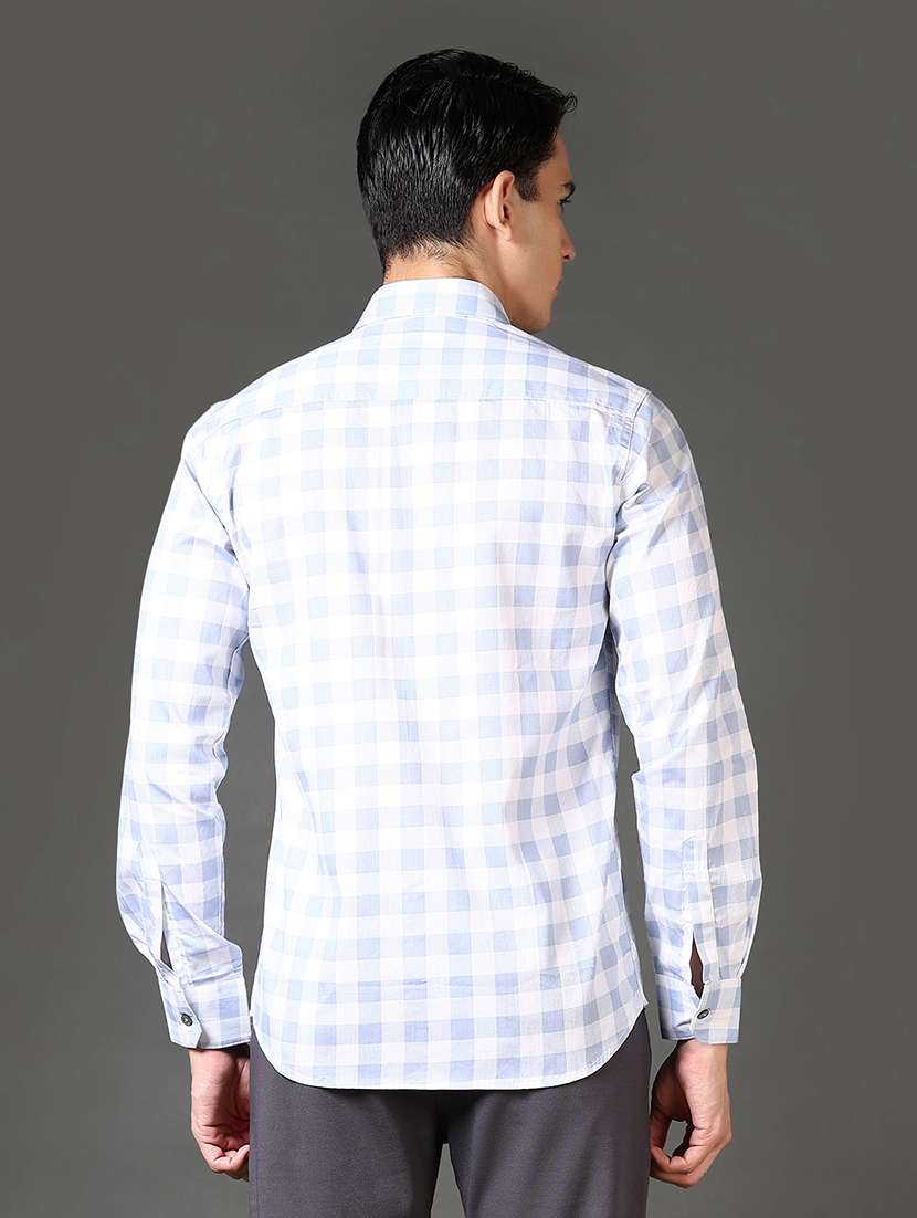 women checkered collared casual shirt - 21662791 -  Standard Image - 3