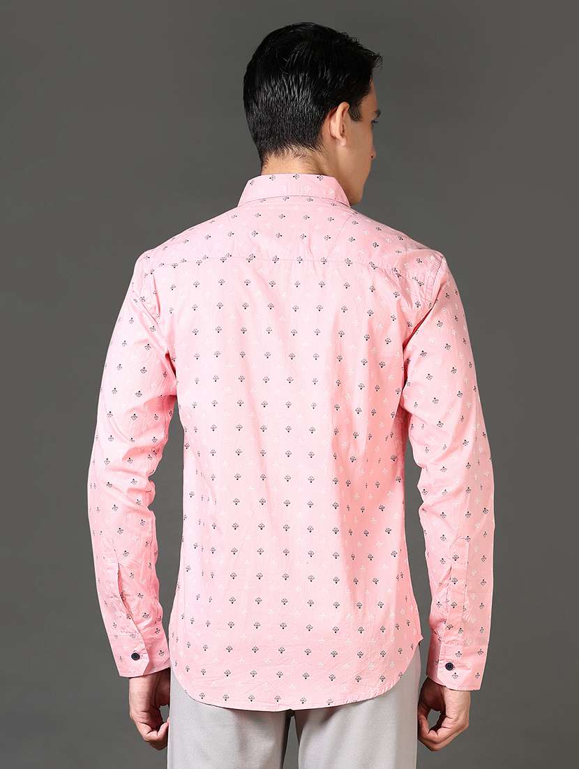 men printed long sleeves casual shirt - 21662797 -  Standard Image - 3