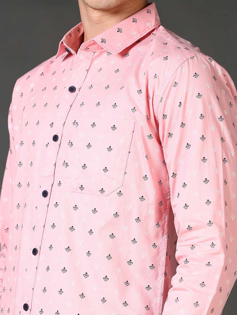 men printed long sleeves casual shirt - 21662797 -  Standard Image - 5