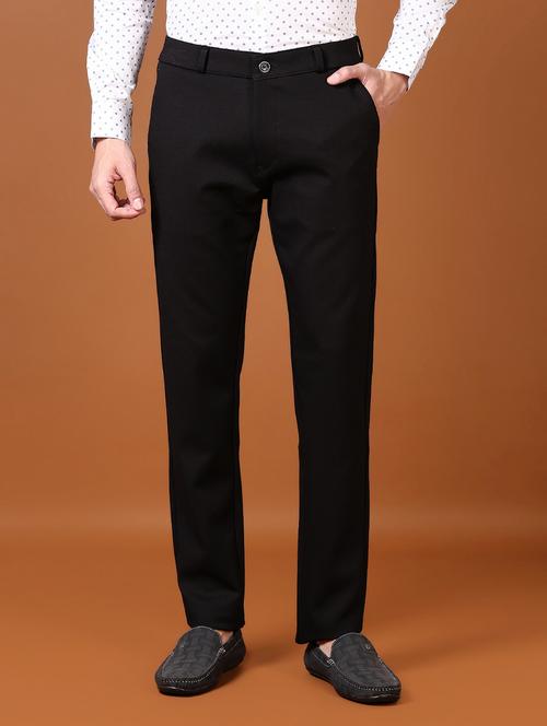 men mid rise solid chinos - 21662825 - Standard Image - 0