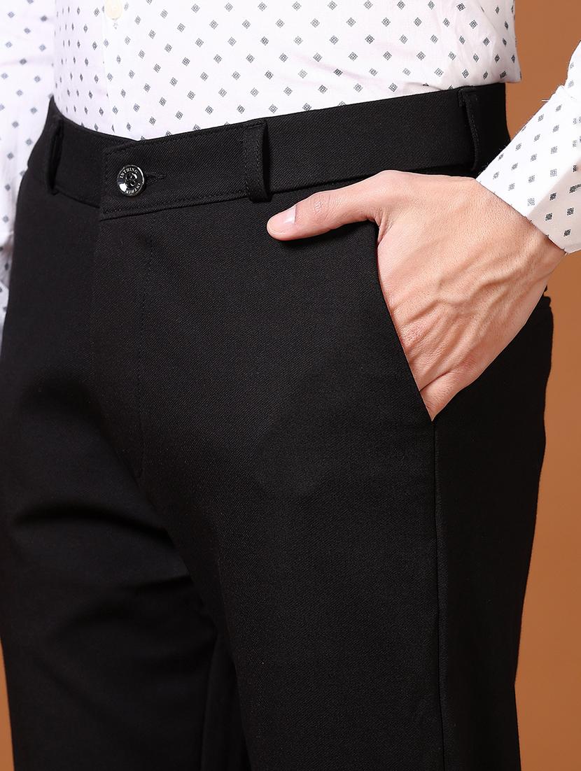 men mid rise solid chinos - 21662825 - Standard Image - 5