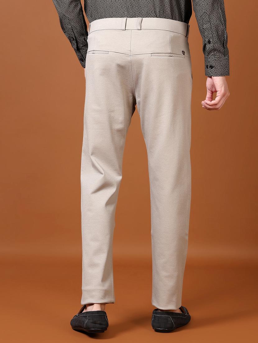 men mid rise solid chinos - 21662826 - Standard Image - 3
