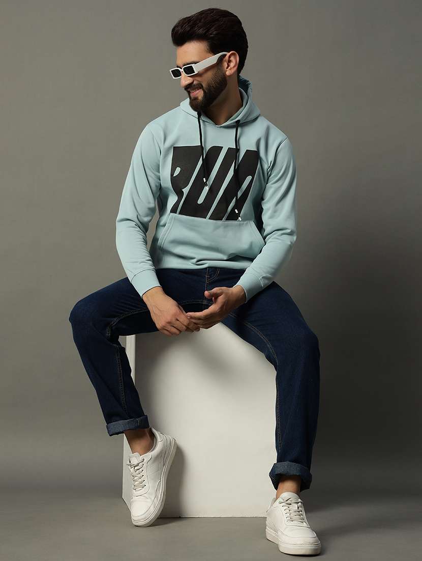 men long sleeves chest print sweatshirt - 21662895 -  Standard Image - 3