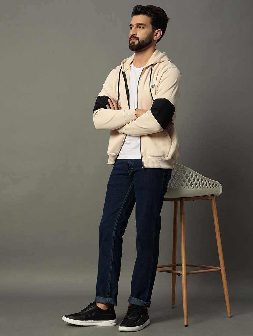 men long sleeve color block sweatshirt - 21662897 -  Standard Image - 3