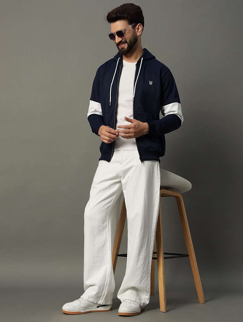 men long sleeve color block sweatshirt - 21662898 -  Standard Image - 3