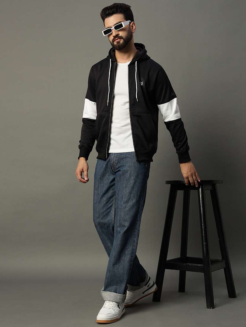 men long sleeve color block sweatshirt - 21662899 -  Standard Image - 3