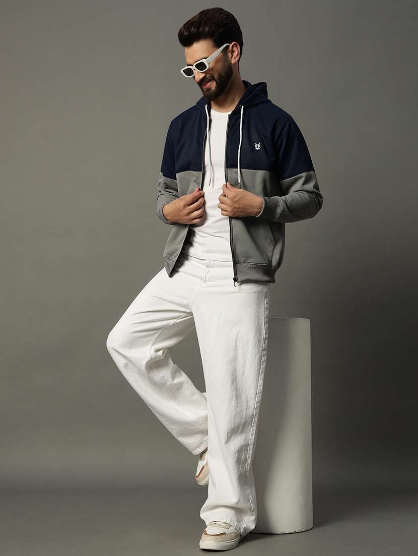 men long sleeve color block sweatshirt - 21662902 -  Standard Image - 3