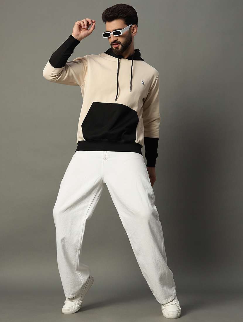 men long sleeve color block sweatshirt - 21662906 -  Standard Image - 3