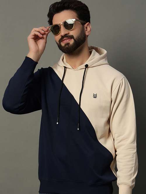 Men Long Sleeve Color Block Sweatshirt