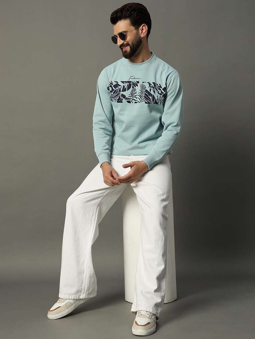 men long sleeve chest printed sweatshirt - 21662917 -  Standard Image - 3