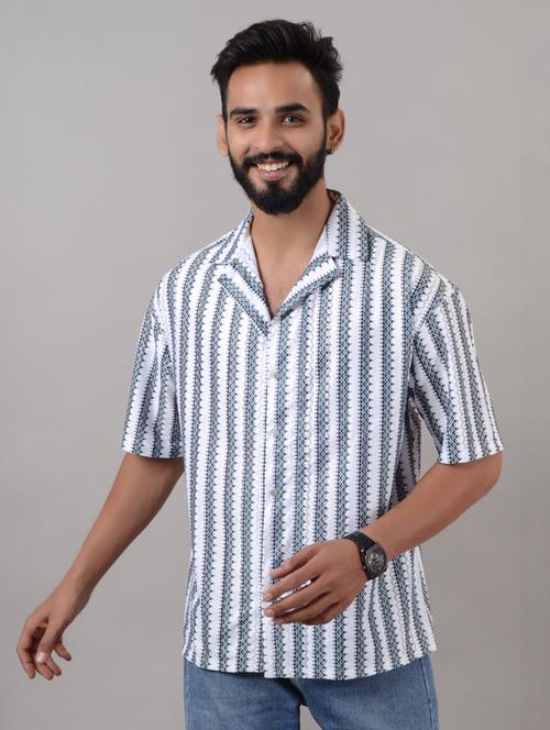 men printed short sleeve casual shirt - 21662978 -  Standard Image - 0