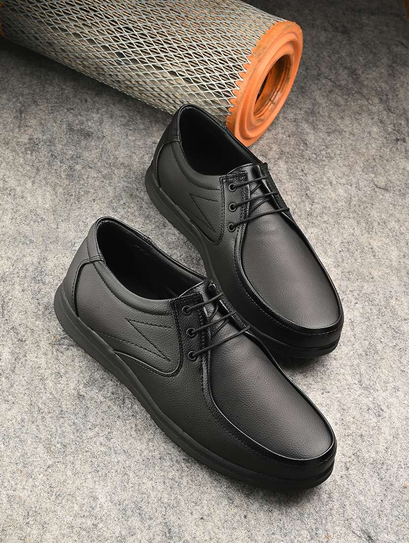 men black lace up derby formal shoes