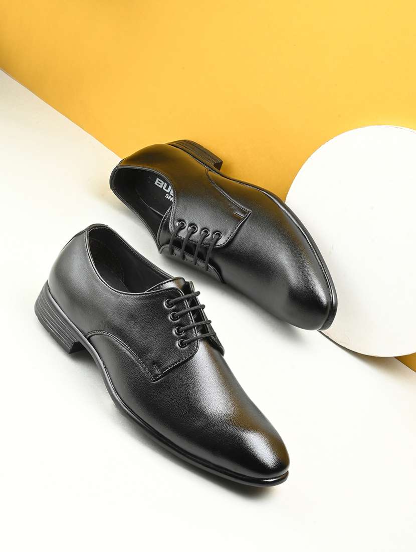 men black lace-up derby - 21662993 -  Zoom Image - 0