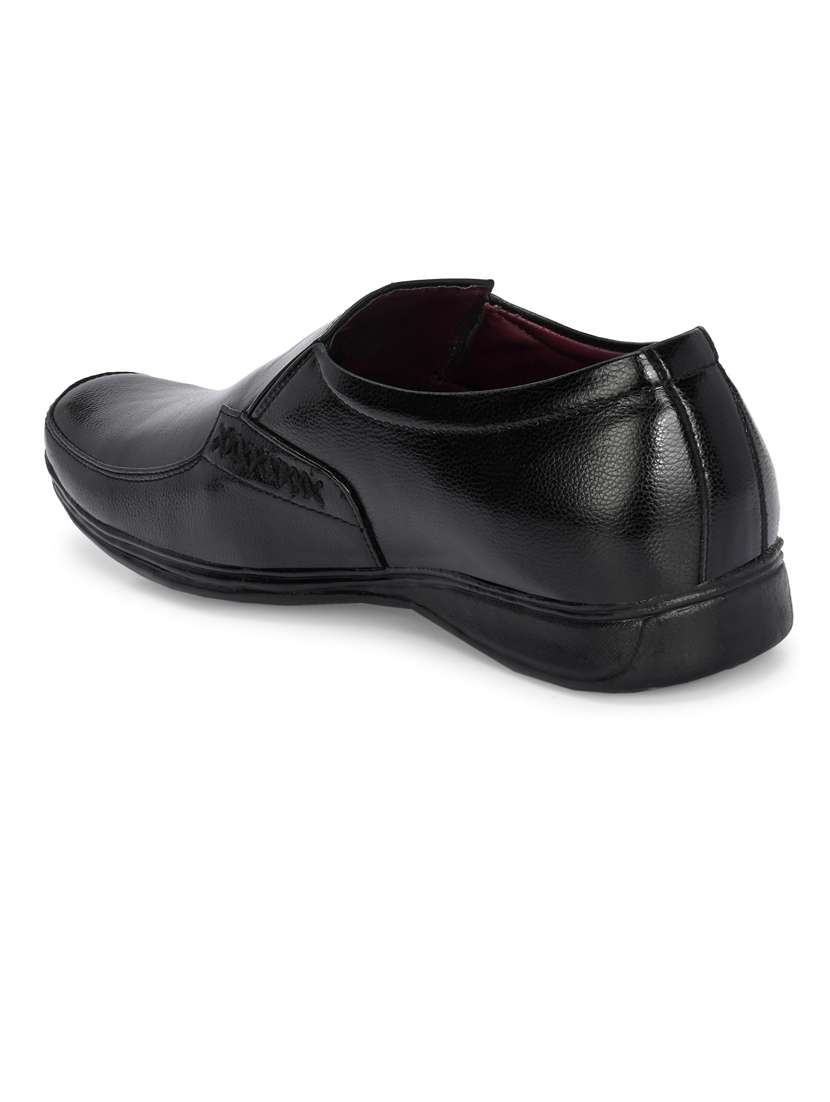 men black slip on formal shoes - 21662997 -  Standard Image - 3