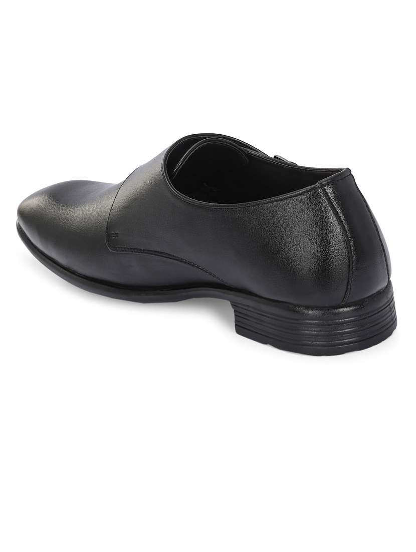 men solid lightweight monk strap shoes - 21663005 -  Standard Image - 3