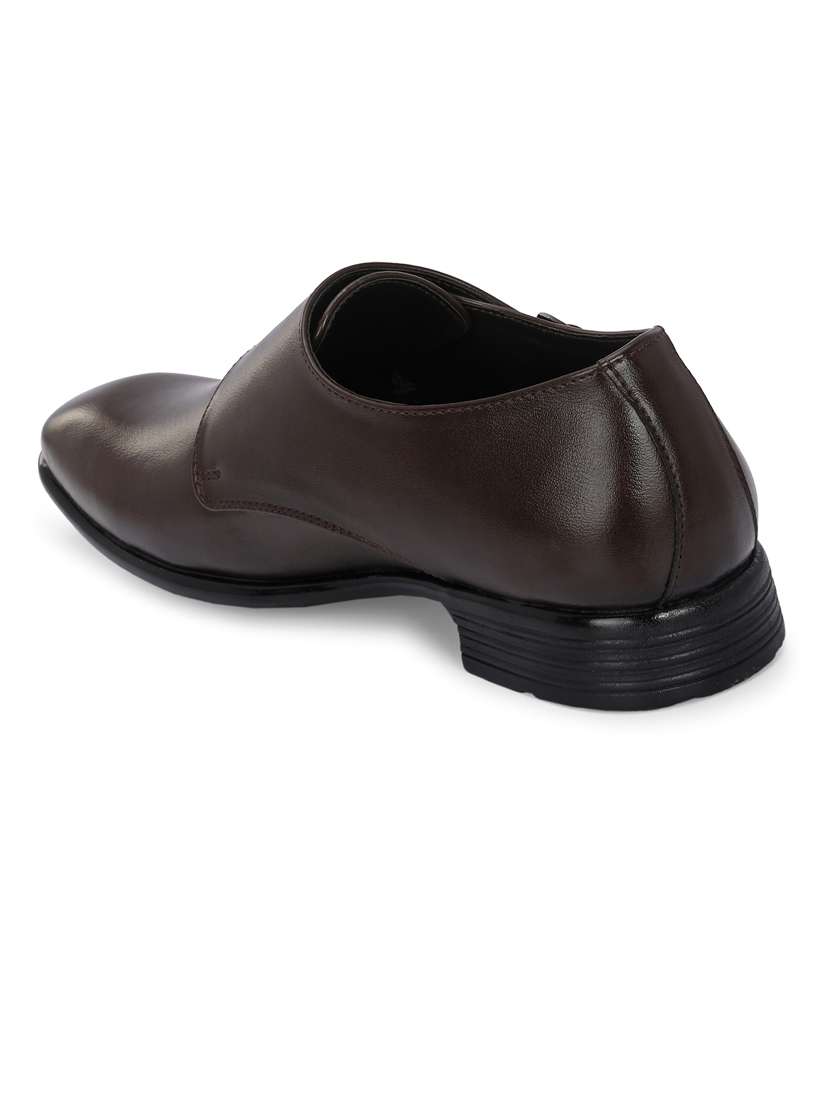 men solid lightweight monk strap shoes - 21663006 -  Standard Image - 3
