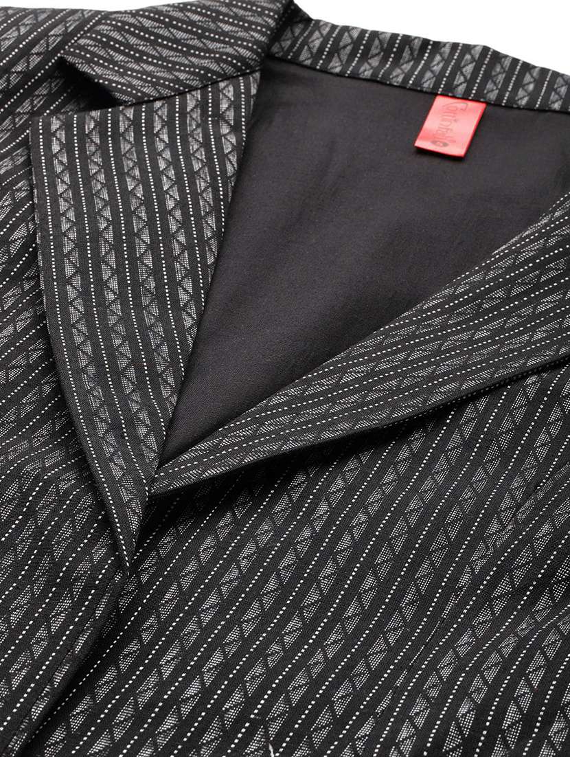 women black geometric print blazer & trousers set - 21663356 -  Standard Image - 5