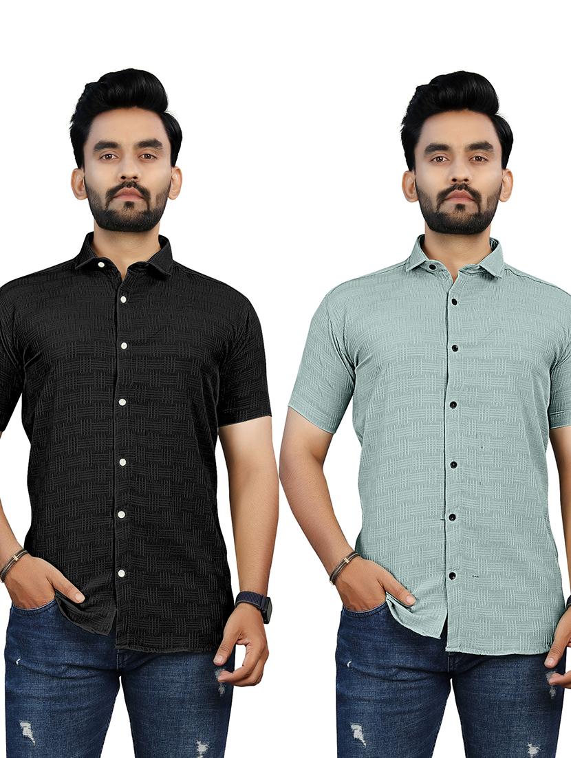 men pack of 2 printed casual shirts - 21663557 - Zoom Image - 0