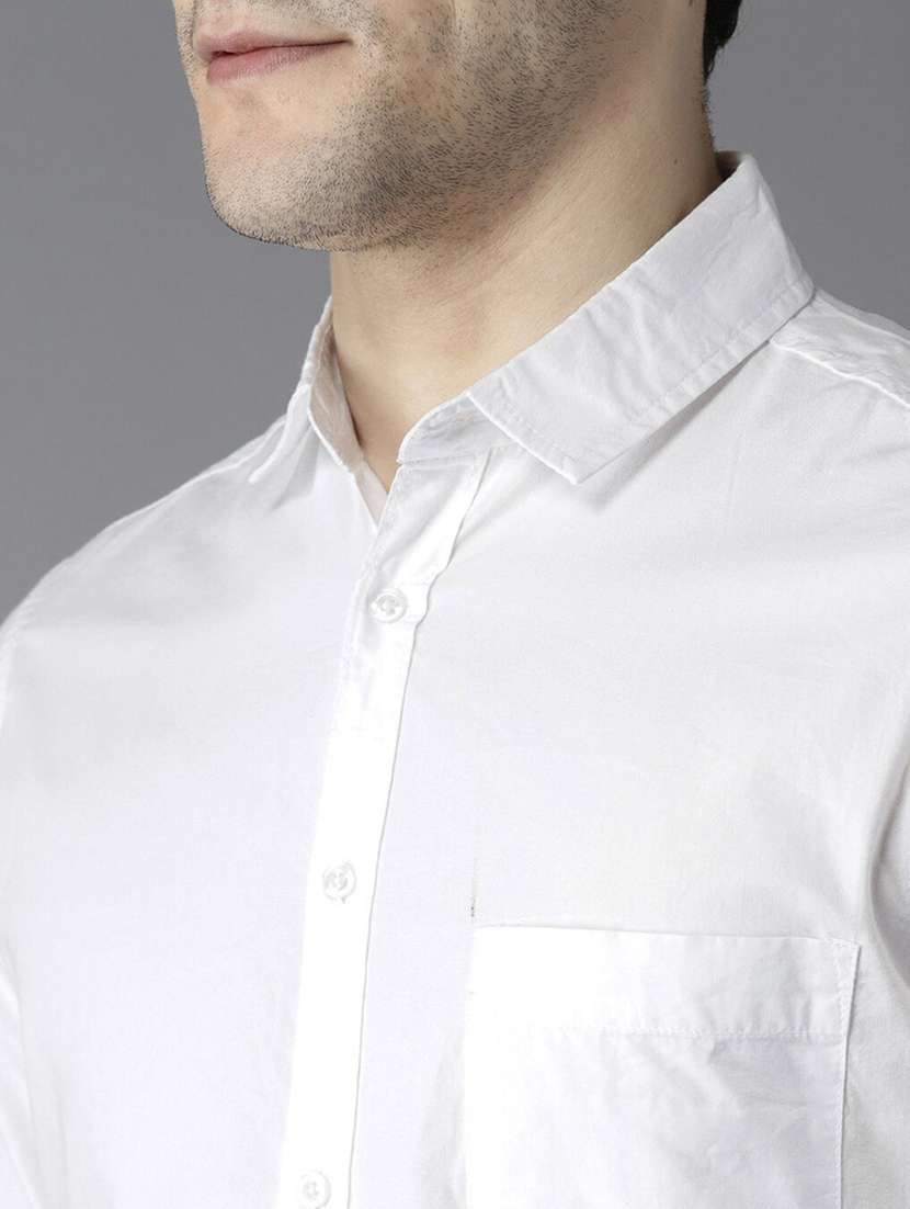 men solid long sleeve casual shirt - 21663673 - Standard Image - 3