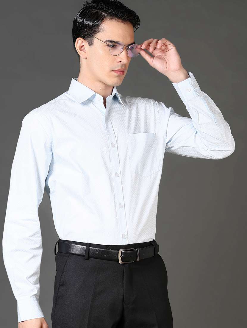 men solid long sleeve formal shirt - 21663732 -  Standard Image - 3
