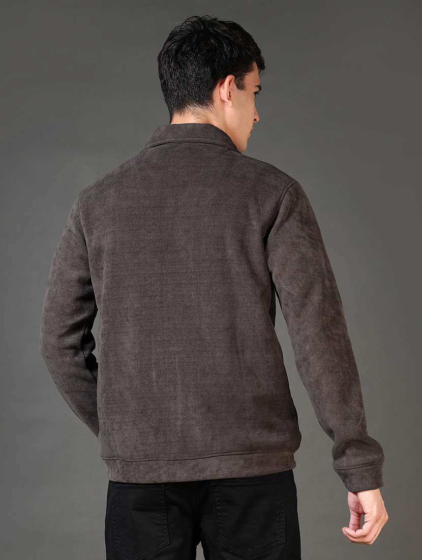 men long sleeves plain sweatshirt - 21663748 -  Standard Image - 3