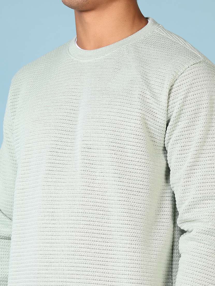 men long sleeves self design pullover - 21663759 -  Standard Image - 5