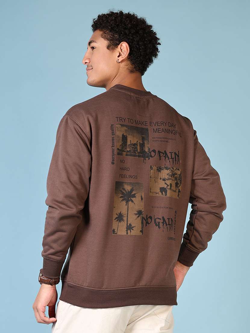 men back print long sleeve sweatshirt - 21663764 -  Standard Image - 3