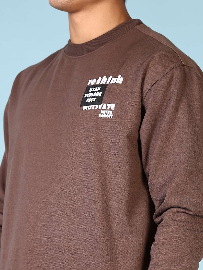 men back print long sleeve sweatshirt - 21663764 -  Standard Image - 5