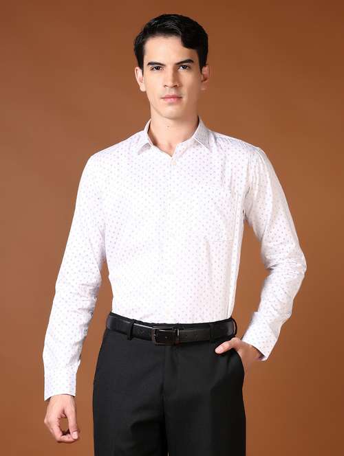 men printed long sleeve formal shirt - 21663804 -  Standard Image - 0
