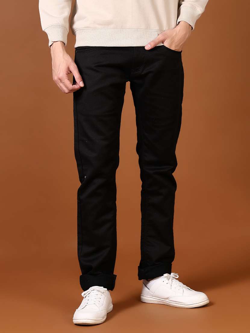 men solid mid rise full length jeans - 21663840 - Zoom Image - 0