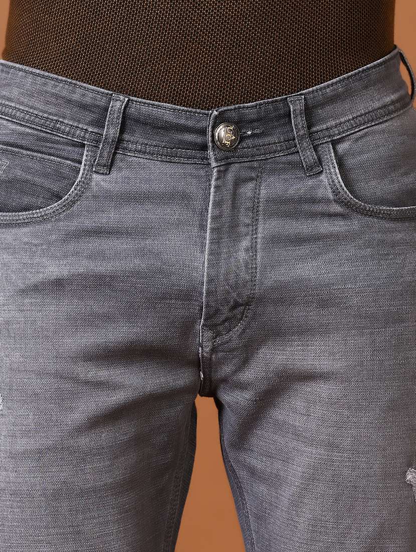 men distressed mid rise slim fit jean - 21663842 - Standard Image - 5