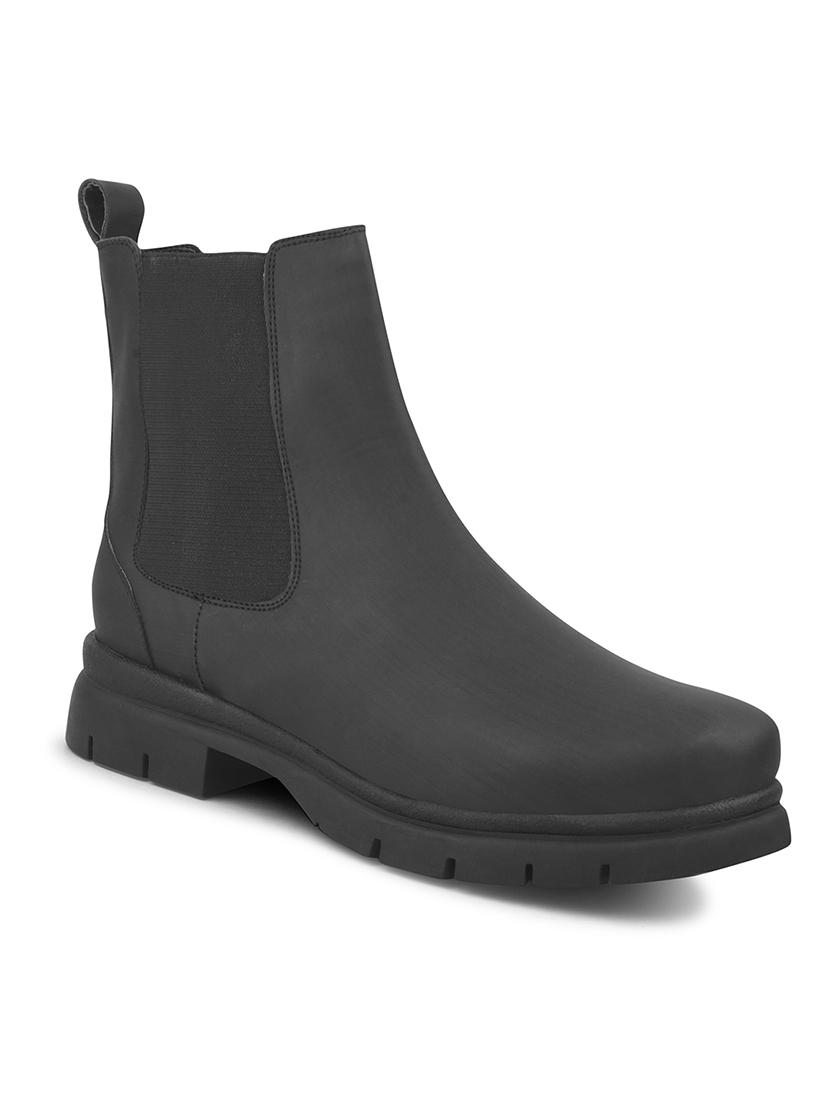women black solid ankle boots - 21664002 - Standard Image - 5