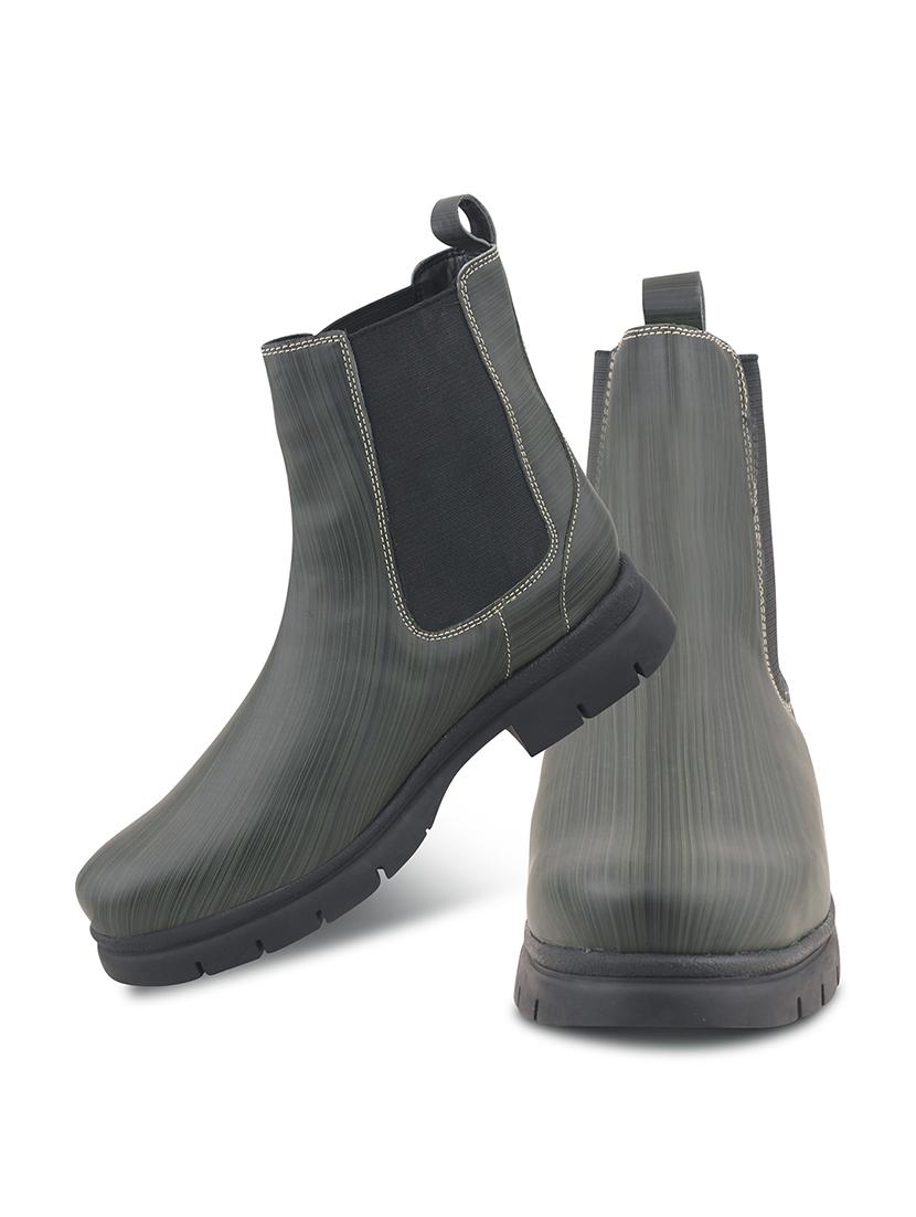 women green solid ankle boots - 21664003 - Standard Image - 5