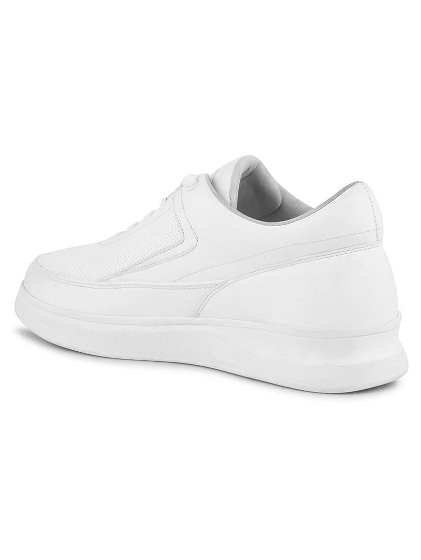 men white lace up sneakers - 21664020 -  Standard Image - 3