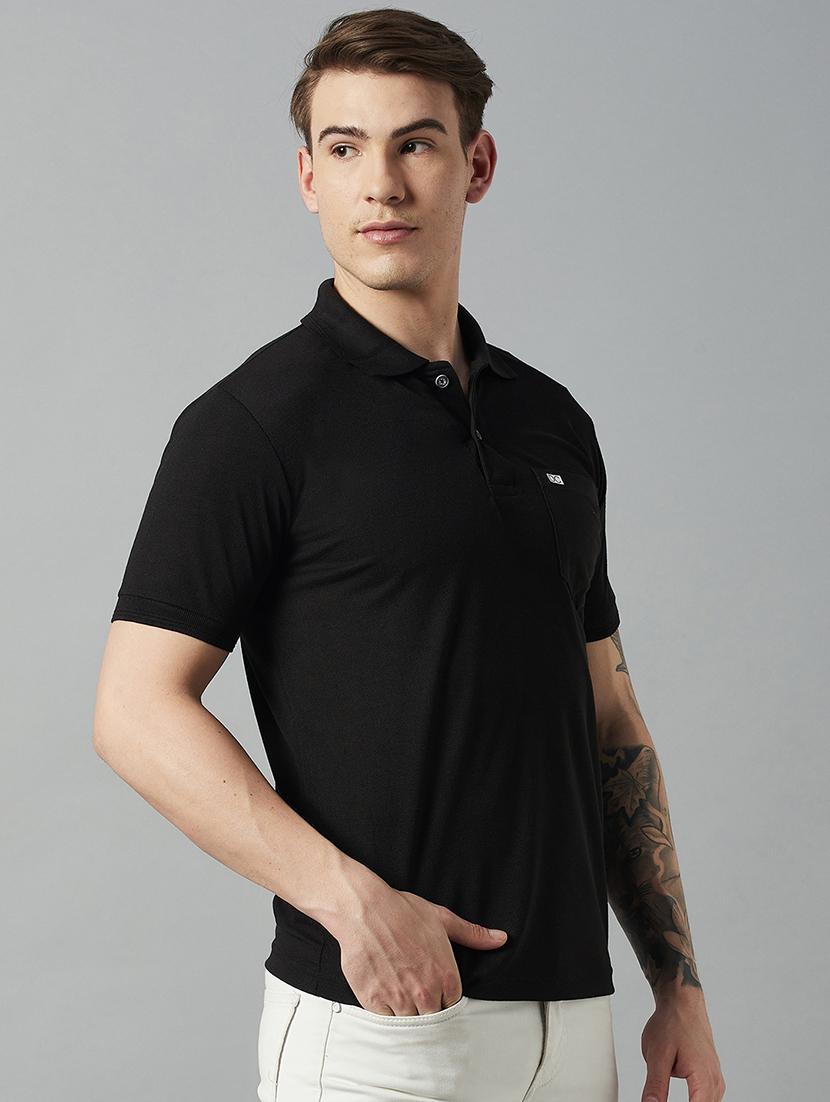 men short sleeves plain polo t-shirt - 21664129 - Zoom Image - 0