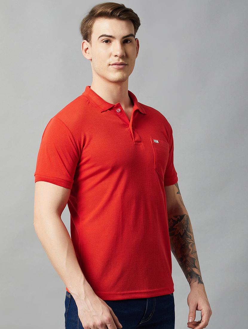 men short sleeves plain polo t-shirt - 21664135 - Zoom Image - 0