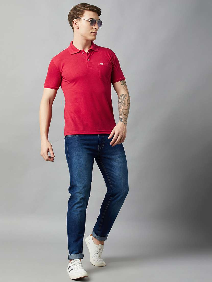 men short sleeves plain polo t-shirt - 21664136 -  Standard Image - 3