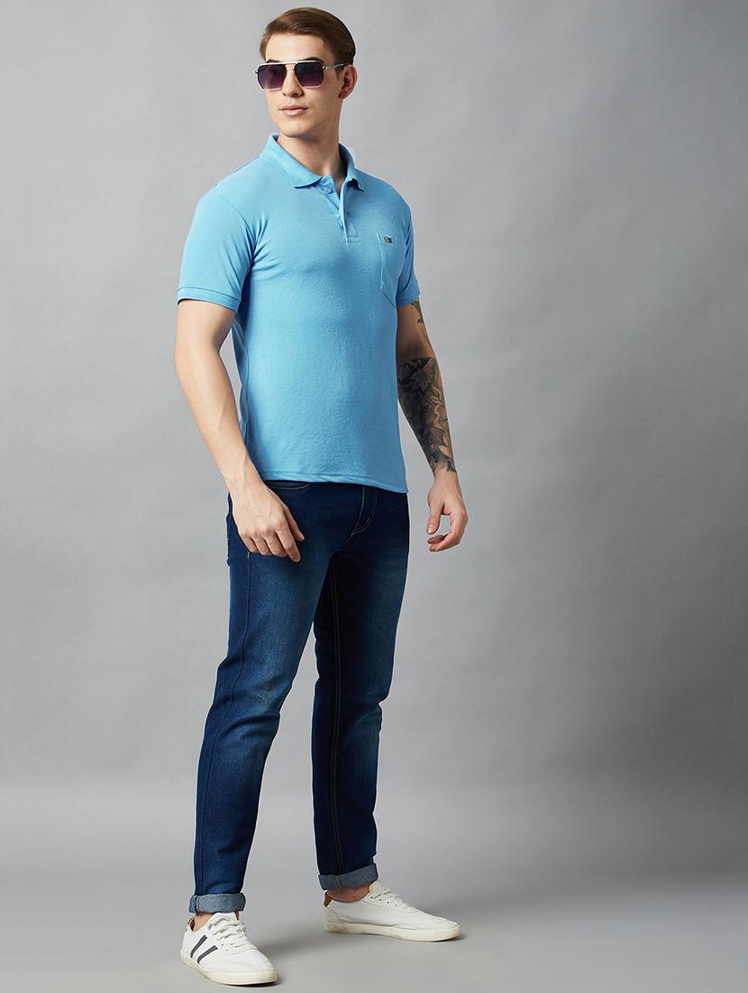 men short sleeves plain polo t-shirt - 21664138 - Standard Image - 3
