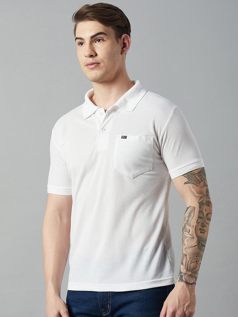 men short sleeves plain polo t-shirt - 21664140 - Zoom Image - 0