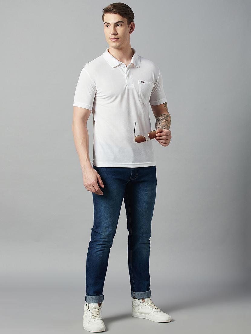 men short sleeves plain polo t-shirt - 21664140 - Standard Image - 3
