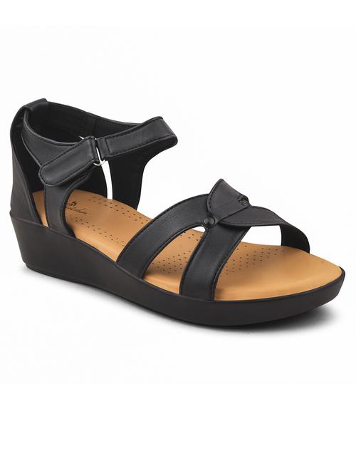 women solid ankle strap wedge - 21664350 - Standard Image - 0