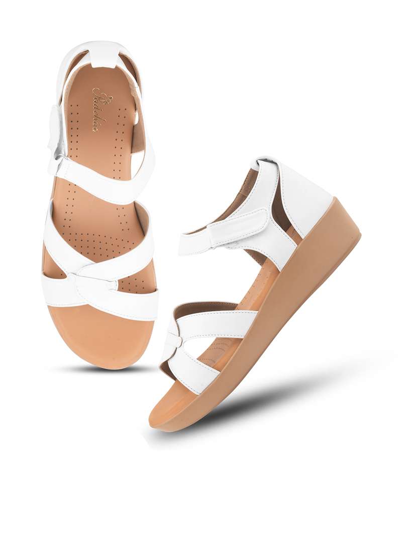 women solid ankle strap wedge - 21664352 -  Standard Image - 3